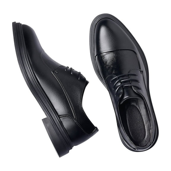 Handshe Business Casual Soft Sole Shoes for Men – Soft Lightweight Design with Black Formal Style for Wedding Groom Dress Occasions,Plus Size