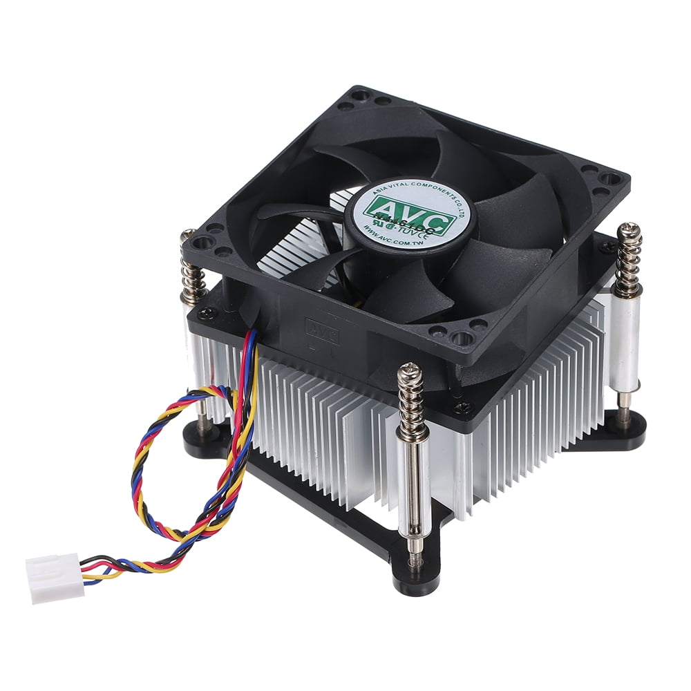 CPU Cooler Heatpipe Fans Quiet Heatsink Radiator Supports Intel 1155