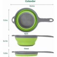 thumbnail image 3 of 2 Pack Iave Collapsible Silicone Colanders Kitchen Collapsible Colanders, 3 of 5