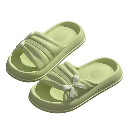 

Summer Savings Clearance 2023! WJSXC Sandals and Slippers for Womens Womens New Summer Home Bathroom Bath Shoes Are Comfortable To Wear Outdoors Green 36-37