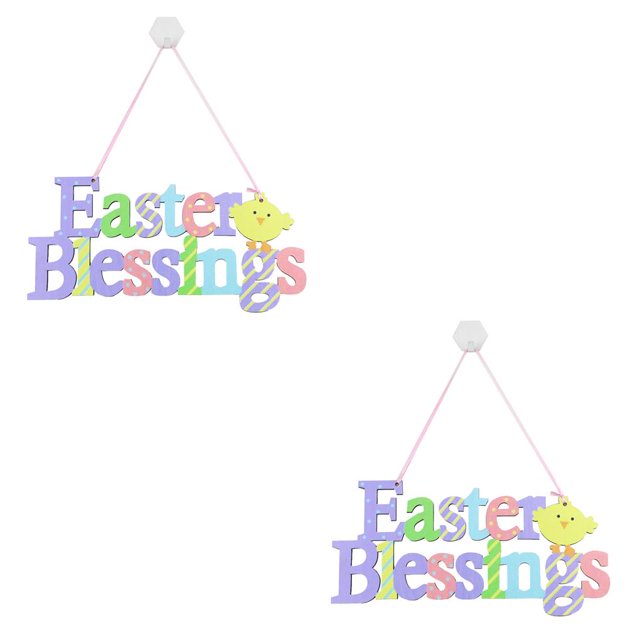 Ounissouiy 1 Juego de decoraciones para puertas, suministros para fiestas de primavera, de Pascua, bonita decoración para el hogar sin rebabas, Type1 NO1