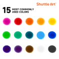 thumbnail image 2 of Barras de pintura al temple Shuttle Art, 15 colores, para niños, 2 of 7