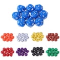 thumbnail image 4 of 10 dados acrílicos opacos D16 de 16 caras y 14 mm para juegos de rol. Azul, 4 of 9