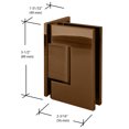 thumbnail image 7 of CRL GEN044ABRZ Antique Bronze Geneva 044 Series Wall Mount Offset Back Plate Hinge, 7 of 7
