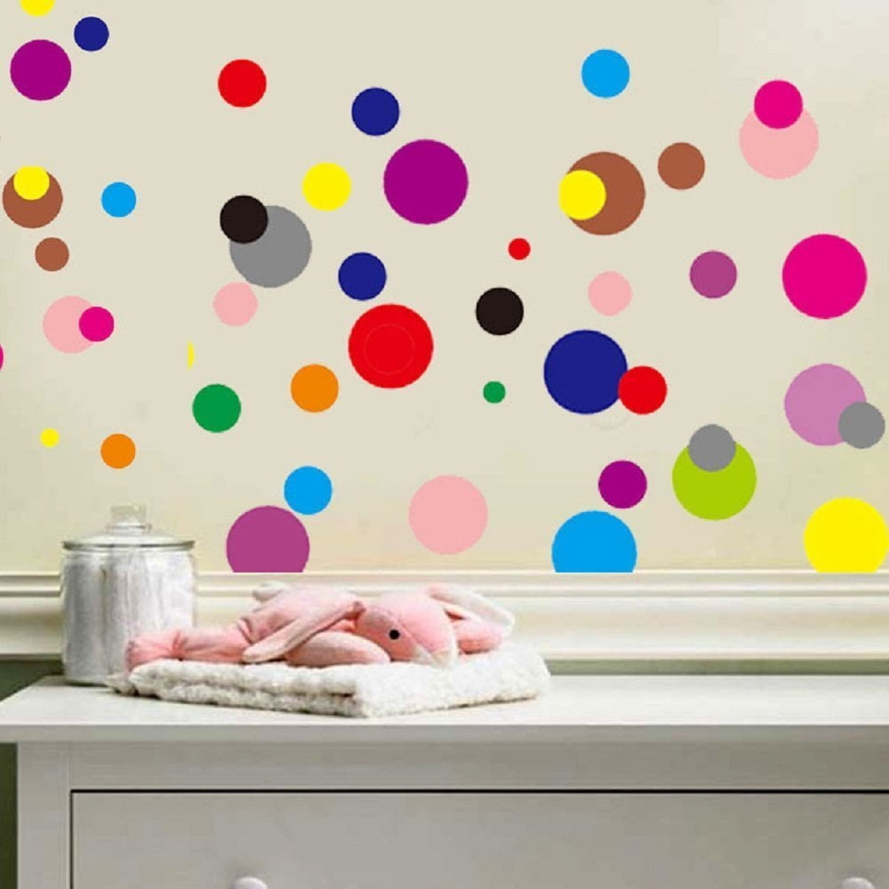 25+ colours Wall art 25 Polka Dot Sprinkles Vinyl Stickers Decoration,Craft 