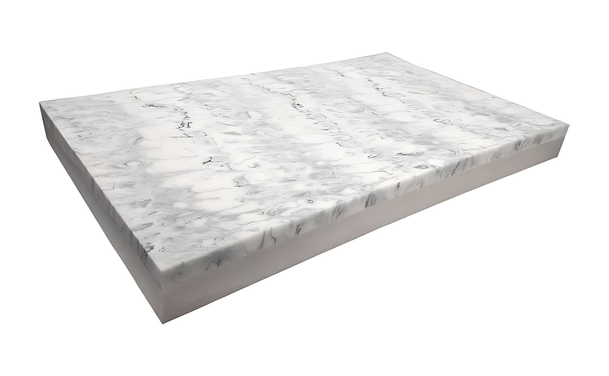 Dogbed4less Memory Foam Crate Mattress 24"x16"x3" with Pacific Blue Waterproof Cover for Small Dogs