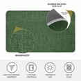 thumbnail image 3 of Dark Green Burlap Texture Door Mat Indoor Outdoor, Farmhouse Vintage Green Non Slip Welcome Mat with Rubber Backing, Absorbent Fabric Front Door Mats Entryway Rug for Home Patio Entrance 16"x24", 3 of 8