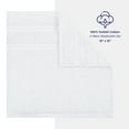 thumbnail image 4 of American Soft Linen Luxury 4 Piece Washcloth Set, 100% Cotton Turkish Washrags and Washcloths, White, 4 of 6