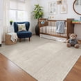 thumbnail image 2 of Roxstand Washable Rugs 7x9, Lightweight Striped Non Slip Area Rugs for Living Room, Stain Resistant Beige Farmhouse Bedroom Rug(7'x9', Beige), 2 of 11