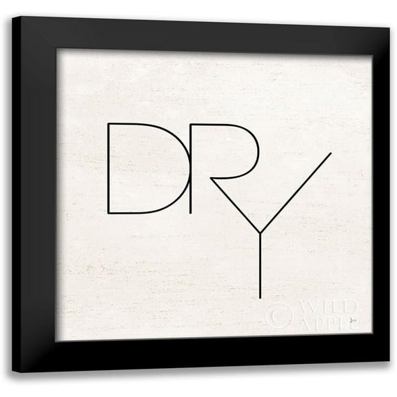 Aiken, Jess 12x12 Black Modern Framed Museum Art Print Titled - Wash Dry Fold II