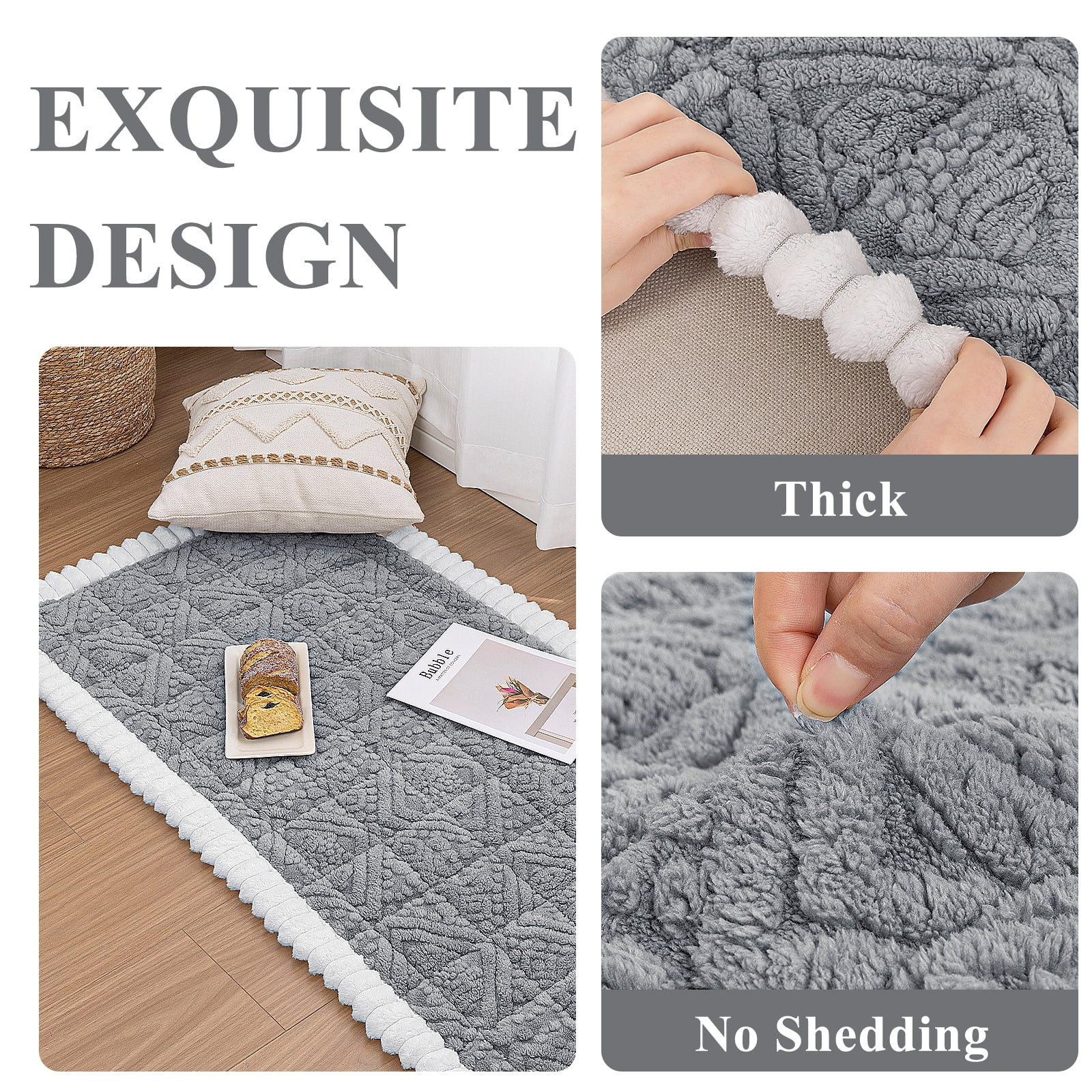 Vaukki 27.6"×71" Geometric Jacquard Sofa Slipcover,Non-Slip Washable Pet Friendly Couch Cover Furniture Cushion Protector for Dogs Cats,Gray