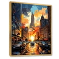 thumbnail image 2 of Designart "Pop Art Detroit III" Cityscapes Floater Framed Wall Decor, 2 of 7