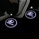 thumbnail image 1 of paquete de 2 luz universal de la puerta del coche proyector accesorios del coche logotipo led luces de tierra vehículo paso de bienvenida luz 3d hd logo proyector de luz, 1 of 4