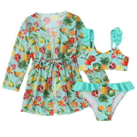

Kids Toddler Baby Girls Spring Summer Printed Cotton Sleeveless Vest Shorts Holiday Beach Swimsuit Swimwear Beachwear Seaside Pool Baby Lovely Cartoon Outfits Clothing Clothing
