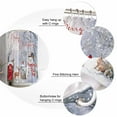 thumbnail image 5 of Small Stall Shower Curtain 36x72 Inch Narrow Half Size Christmas Bath Curtains Bathroom Decor Snowman Xmas Tree Snowflake White Waterproof Fabric Shower Curtain Set with Hooks 36 Inch, 5 of 6
