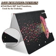 thumbnail image 2 of FORMRS A4 Clipboard Folder with Pen Holder Horizontal Foldable School Office Binder, UFO with Hearts Pattern, 2 of 9