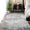 thumbnail image 4 of FairOnly 8'x10'Abstract Colorful Texture Area Rug Non Slip Stain Resistant Foldable Carpet for Minimalist Living Room Bedroom，Grey, 4 of 7