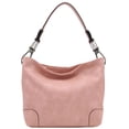 thumbnail image 2 of Bolso de hombro Hobo ALYSSA rosa con herrajes Big Snap Hook, 2 of 7
