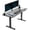 Black/Black, variant on VIVO Electric 60” x 24” Stand Up Desk Workstation | Black Table Top, Black Frame