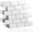Brushed Silver, variant on Distressed Wood Peel and Stick Backsplash Wall Tiles, 12"x12" Thick PVC Subway Tile for Kitchen Backsplash, 10 Sheets