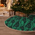 thumbnail image 6 of Daiia Mint Bird Feathers Drawing Merry Christmas Tree Skirt , Xmas Large Lace-up Tree Skirt, Santa Snowflakes Rustic Home Decorations New Year Party Farmhouse Decor-30", 6 of 7