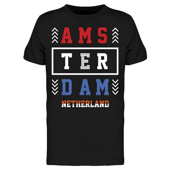 Amsterdam Netherland Graphic T-Shirt Men -Image by Shutterstock, Male Medium