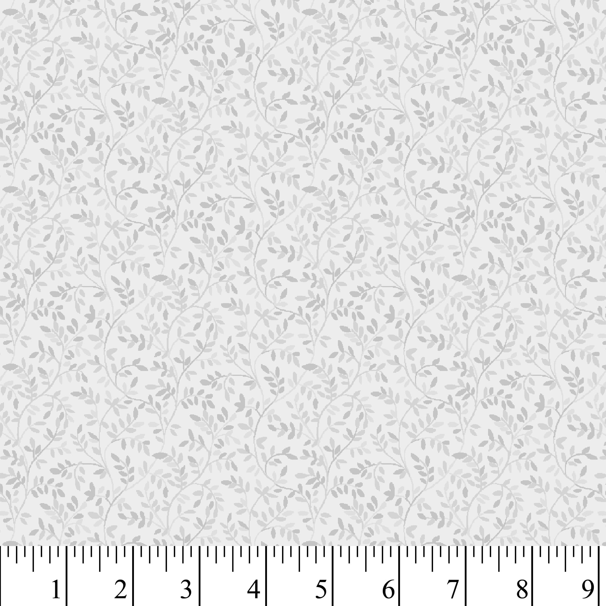 (2 pack) Waverly Inspirations 1 Yard 100% Cotton Italian Leaves, Gray, 44" Wide for Quilting & Sewing