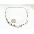 thumbnail image 4 of 925 Sterling Silver Ball Bead Chain 5mm Necklace .925 Italy - All Sizes, 4 of 9