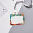 thumbnail image 6 of Kdxio Playful Floral Cat Card Badge Holder Work Badge Sleeve for Office, School, Factory, ID Credit Cards, Driver Licenses and Passes, 6 of 7