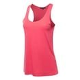 thumbnail image 1 of A2Y Women's Basic Solid Loose Fit Flowy Scoop Neck Racer Back Tank Top Coral M, 1 of 5