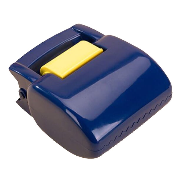 Pala recogedora de arena para mascotas, práctica, con mango corto y pinza pequeña, herramienta de limpieza con bolsa de plástico (azul)