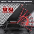 thumbnail image 3 of Weight Bench,Blacksmith Foldable Workout Bench with Leg Extension and Extended Headrest,880 LBS Capacity Incline Decline Bench for Home Gym Full Body Exercise, 3 of 7
