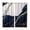Blue White Yellow, variant on Navy Blue Marble Kitchen Curtains Small Short 39 Inch Length, Modern Ink Painting Art Abstract Grommet Top Bedroom Living Room Curtains, Light Filtering Cafe Curtain Drapes 2 Panels Set 55''x39''