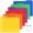 6 Vibrant, variant on Plastic Colored File Folders (6 Pack), 1/3 Tab File Folders for 8.5x11 Letter Size Documents, Assorted Pastel Colors, Acid-Free Poly for Long Term Storage, Includes Labels
