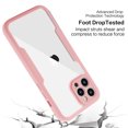 thumbnail image 6 of Nalacover Anti-Scratch Rugged Cell Phone Case for Apple iPhone 13 Pro Max, Pink, 6 of 6
