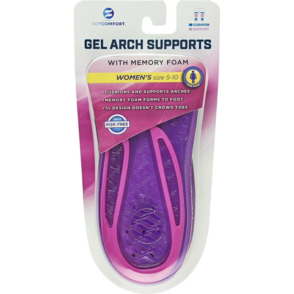 Gel Arch Support Memory Foam Insole