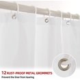thumbnail image 3 of Gradient Pink Shower Curtain Set for Bathroom Polyester Waterproof Modern Shower Curtain Liner with 12 Hooks, 3 of 8