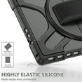 thumbnail image 3 of XYX Case for 13 inch Microsoft Surface Pro 8 (2021 Release), 360 Rotating Heavy Duty Shockproof Cover with Kickstand and Hand Strap (Black), 3 of 7