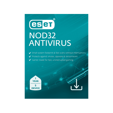 ESET NOD32 Antivirus 1 Year, 5 Device [Digital Download]