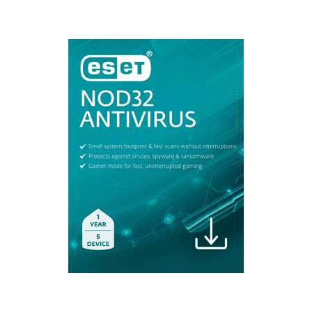 ESET NOD32 Antivirus 1 Year, 5 Device [Digital Download]