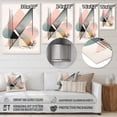 thumbnail image 4 of DESIGN ART Designart "Pink Minimalism Transient Grace II" Minimalism Metal Wall Art 16 in. wide x 32 in. high, 4 of 5