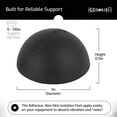 thumbnail image 6 of Hudson Hi-Fi 1" Platinum Silicone Isolation Feet for Speakers, Turntables, Subwoofers, 20-Duro Adhesive Non-Slip Pads, 4-Pack, 6 of 8