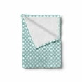 thumbnail image 2 of Geometric Soft Flannel Fleece Blanket, Simplistic Checkered Like Pattern with Crossed Lines Rhombus Shaped, Cozy Plush for Indoor and Outdoor Use, 60" x 80", Pale Seafoam Multicolor, by Ambesonne, 2 of 6