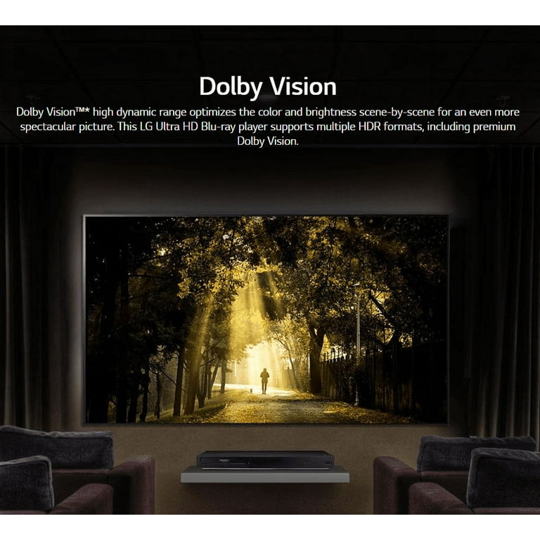 LG UBKM9 Streaming 4k Ultra HD Blu-ray With Dolby Vision, Cleaned