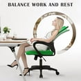 thumbnail image 6 of YRLLENSDAN Mesh Office Chair with Lumbar Support and Armrest, Comfortable Desk Chairs with Wheel, Home Swivel Chair with Adjustable Height and Tilt, Green, 6 of 7