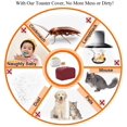 thumbnail image 3 of Toaster Cover Fingerprint Protectors Cover Two Slice Four Slice Toaster Appliance Cover for Home Restaurant Kitchen, 3 of 8