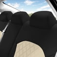 thumbnail image 4 of For 2019-2024 Kia Forte FH Group Neoprene Custom Fit Waterproof Car Seat Covers - Rear Set Beige, 4 of 7