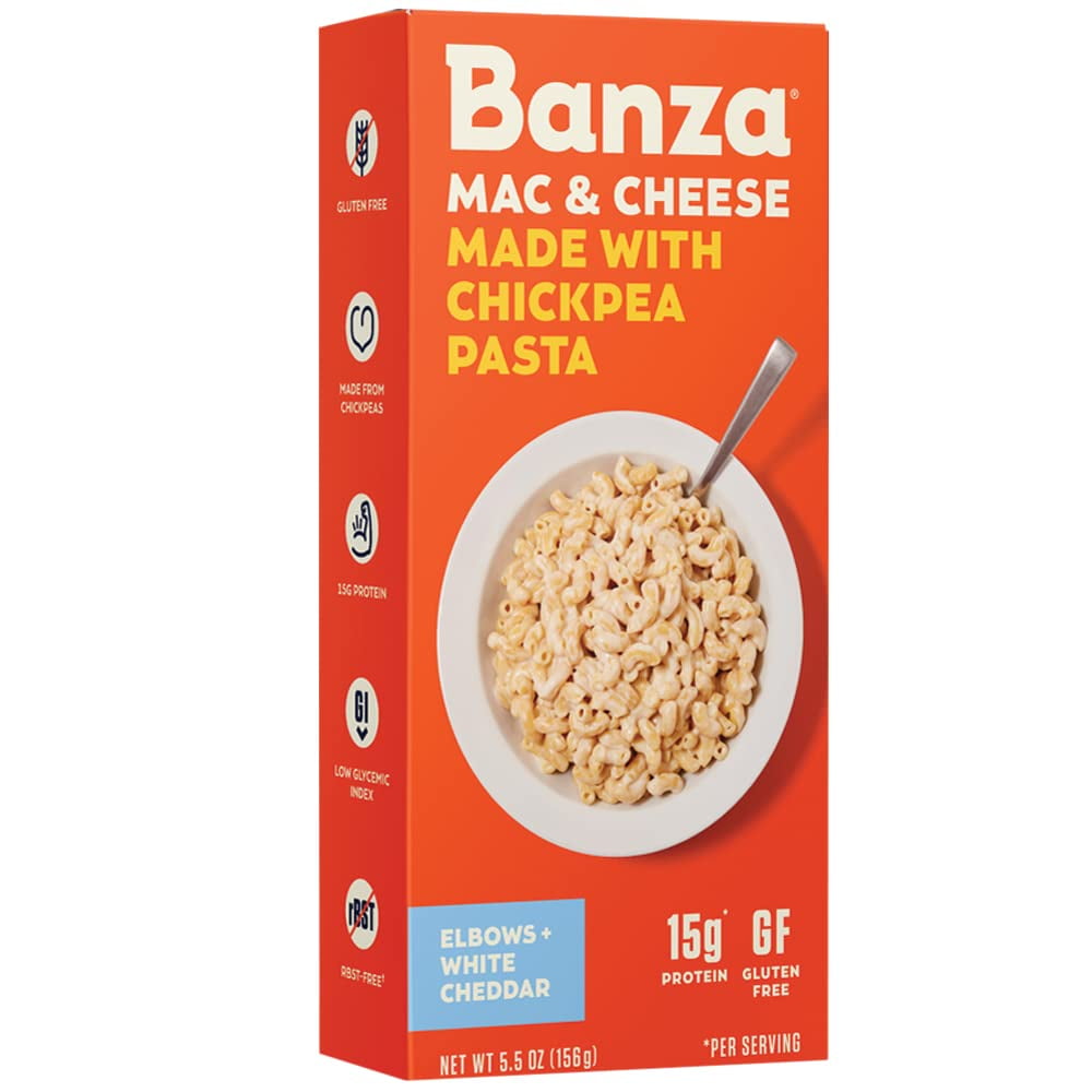 Banza Chickpea Pasta Mac & Cheese High Protein Gluten Free Healthy