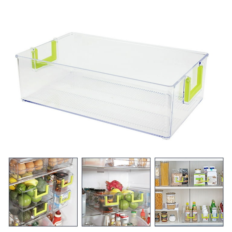 Sorbus Clear Refrigerator Organizer and Storage Bins - Fridge, Freezer &  Pantry Organizer - Stackable Plastic Storage Container Set (6 Pack) 