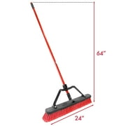 Libman 24-Inch Heavy Duty Multi-Surface Push Broom with Steel Handle